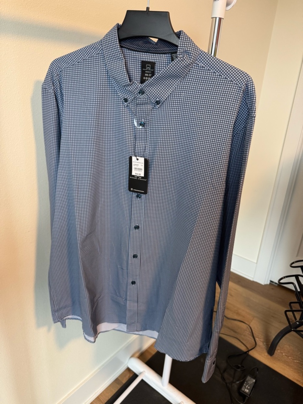 MENS DRESS SHIRT MICHAEL STRAHAN MODERN FIT SIZE XXL NEW WITH TAGS